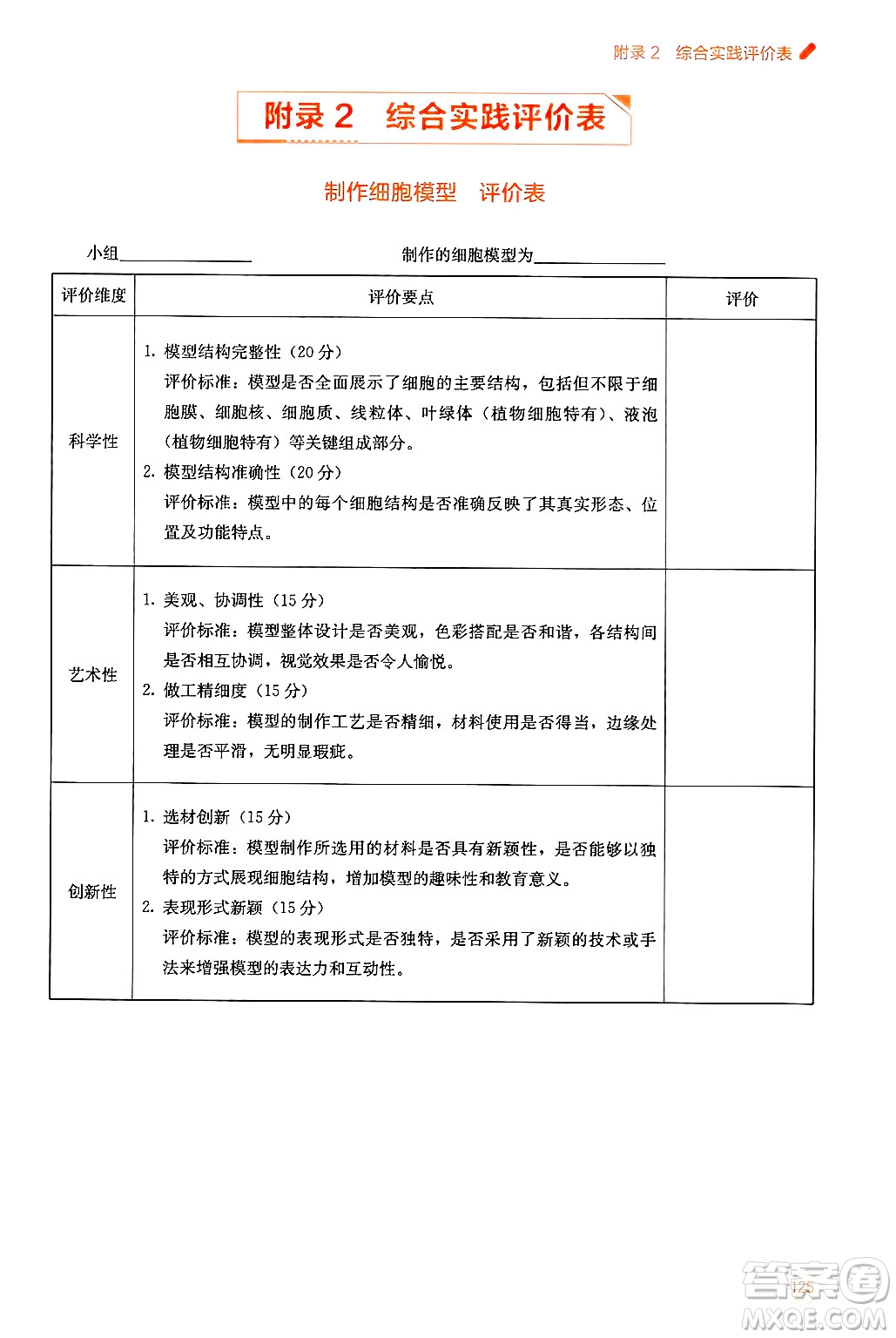 廣西教育出版社2024年秋自主學(xué)習(xí)能力測(cè)評(píng)七年級(jí)生物上冊(cè)人教版答案