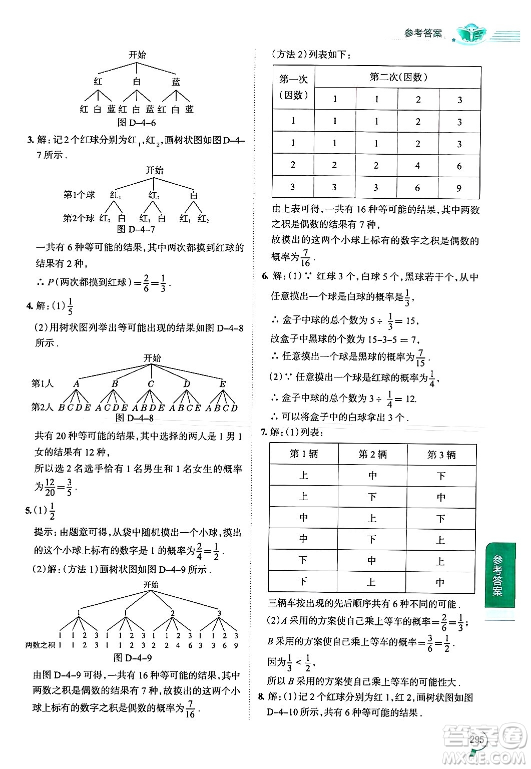 陜西人民教育出版社2024年秋中學(xué)教材全解九年級(jí)數(shù)學(xué)上冊(cè)蘇科版答案