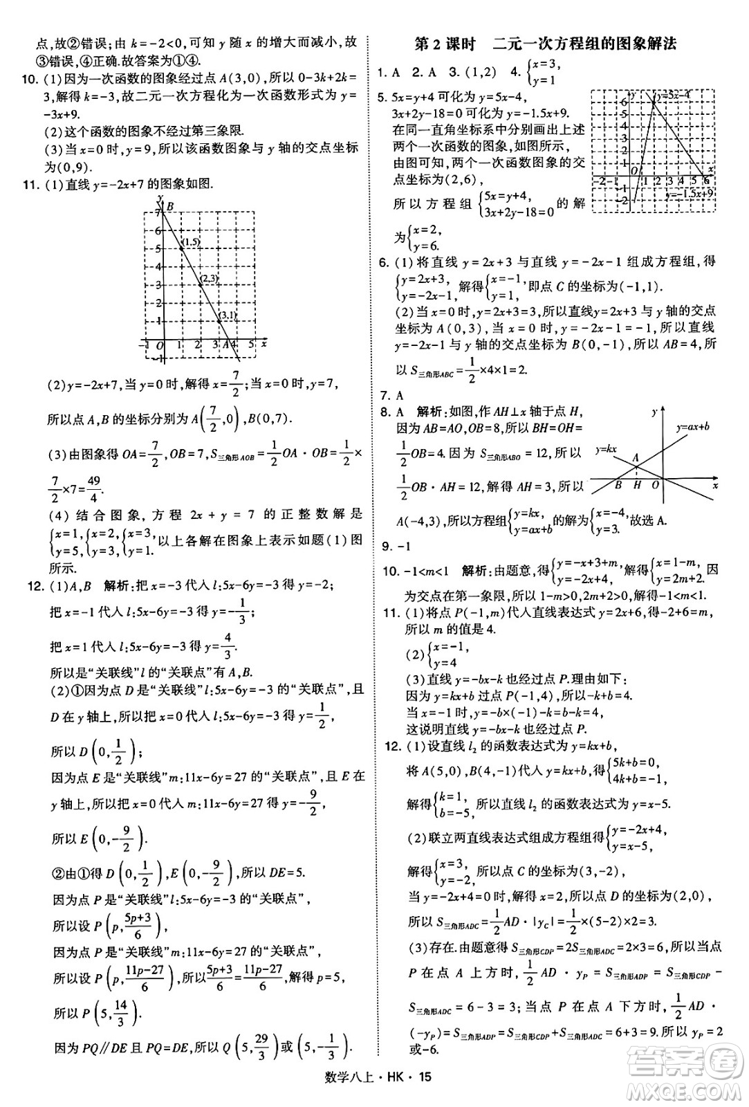 河海大學(xué)出版社2024年秋學(xué)霸題中題八年級(jí)數(shù)學(xué)上冊(cè)滬科版答案