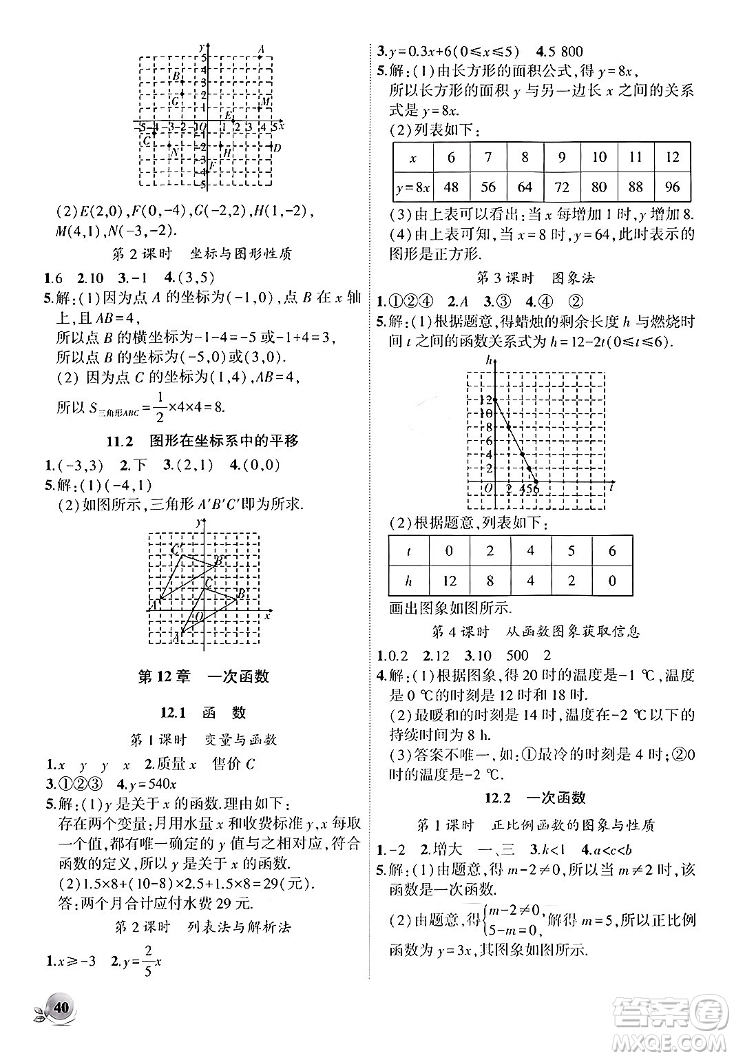 安徽大學(xué)出版社2024年秋創(chuàng)新課堂創(chuàng)新作業(yè)本八年級(jí)數(shù)學(xué)上冊(cè)滬科版答案