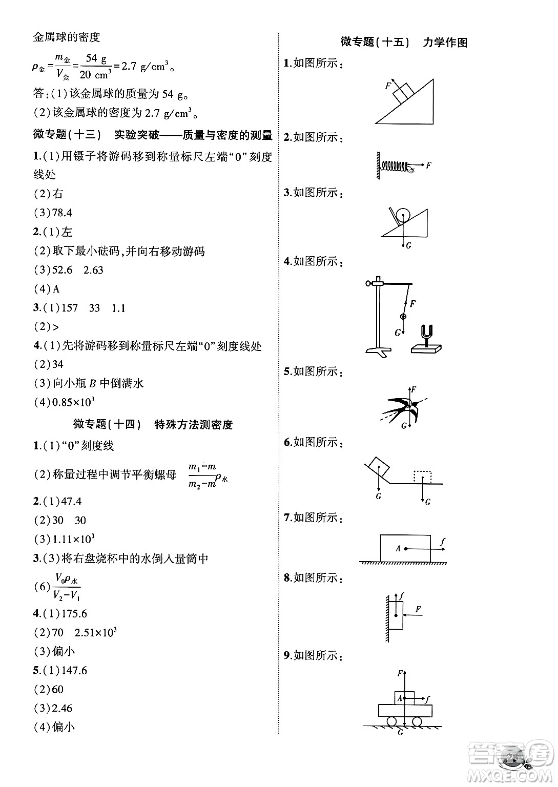 安徽大學(xué)出版社2024年秋創(chuàng)新課堂創(chuàng)新作業(yè)本八年級(jí)物理上冊(cè)滬科版答案