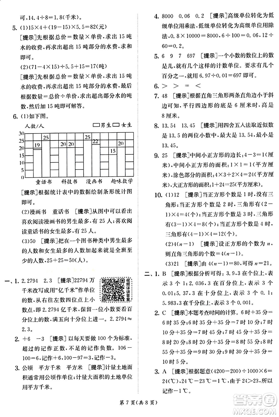 江蘇人民出版社2024年秋春雨教育實(shí)驗(yàn)班提優(yōu)訓(xùn)練五年級(jí)數(shù)學(xué)上冊(cè)蘇教版江蘇專版答案