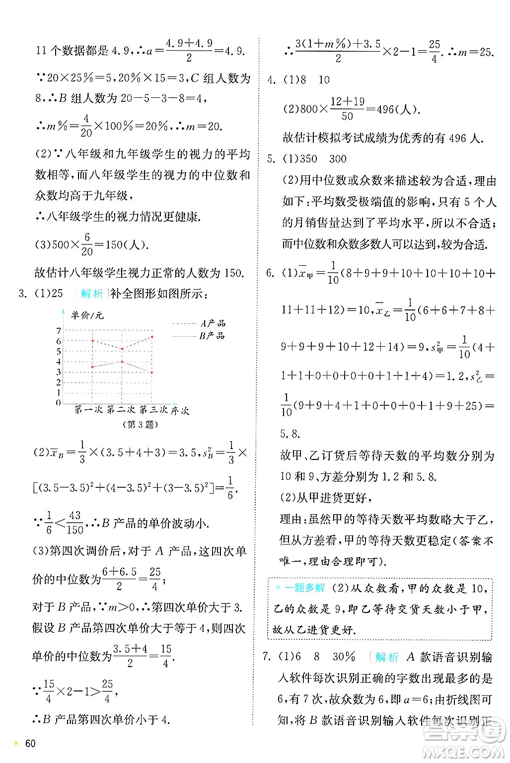 江蘇人民出版社2024年秋春雨教育實(shí)驗(yàn)班提優(yōu)訓(xùn)練九年級(jí)數(shù)學(xué)上冊(cè)蘇科版答案