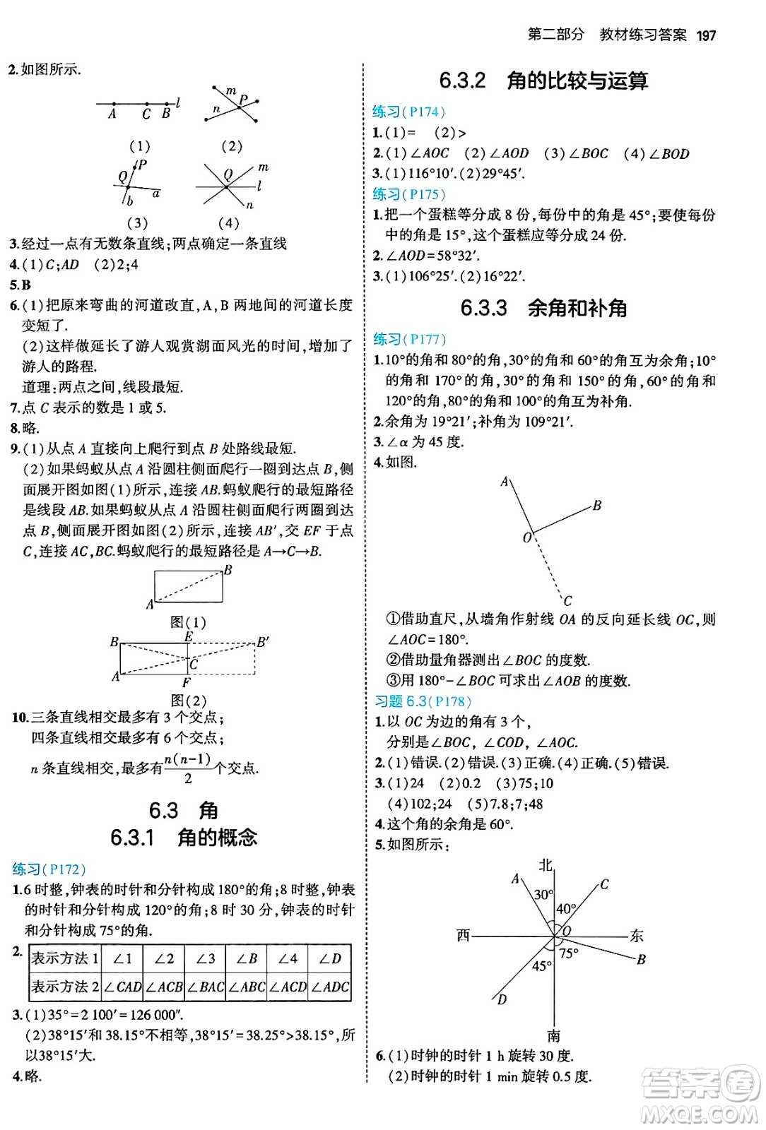 四川大學出版社2024年秋初中同步5年中考3年模擬七年級數學上冊人教版答案