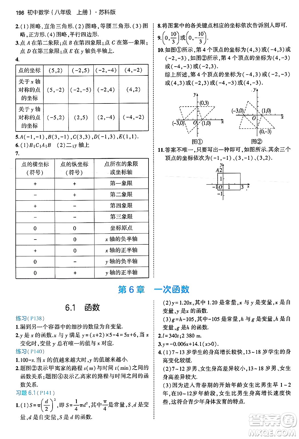 四川大學(xué)出版社2024年秋初中同步5年中考3年模擬八年級數(shù)學(xué)上冊蘇科版答案