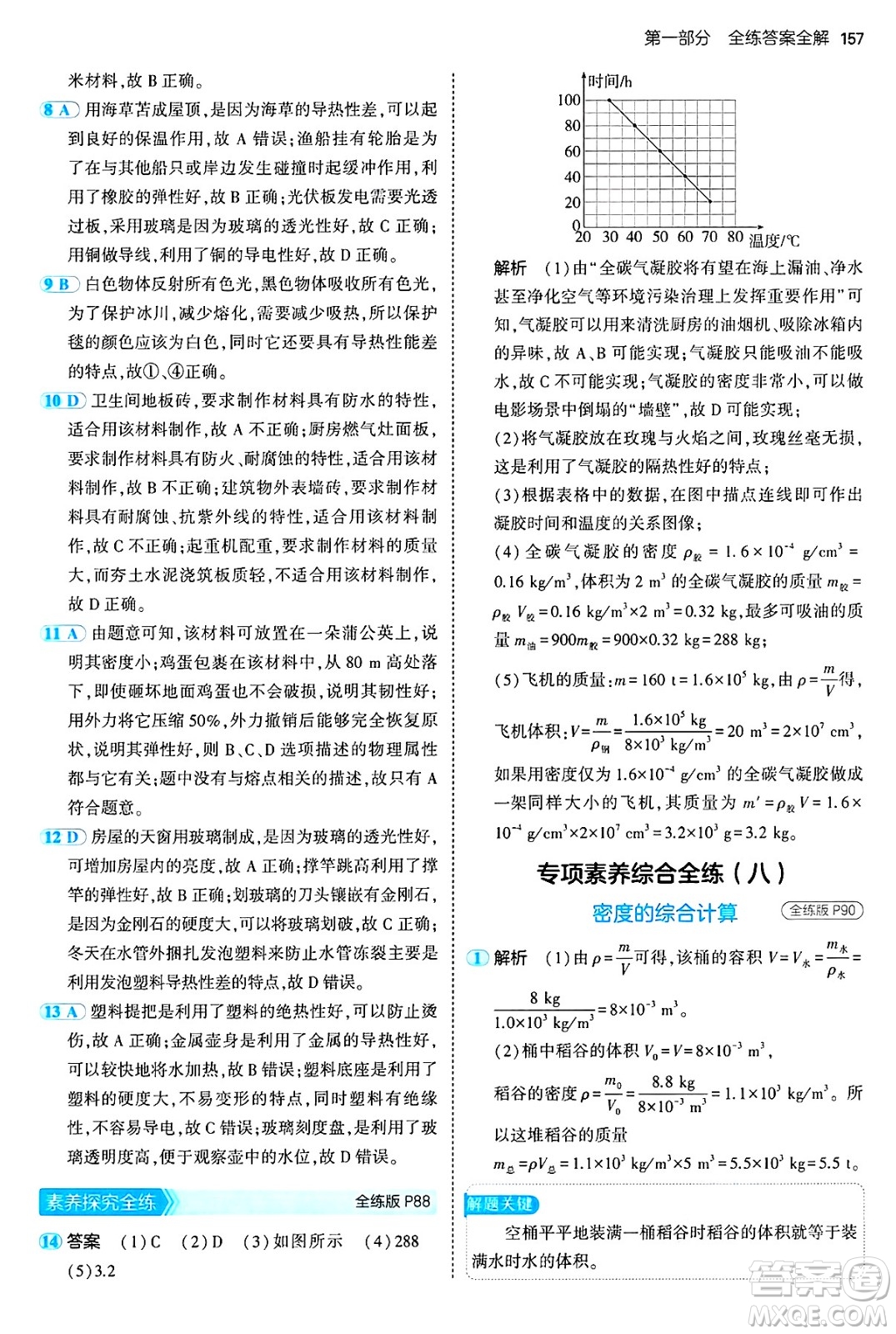 四川大學(xué)出版社2024年秋初中同步5年中考3年模擬八年級(jí)物理上冊(cè)魯教版山東專版答案