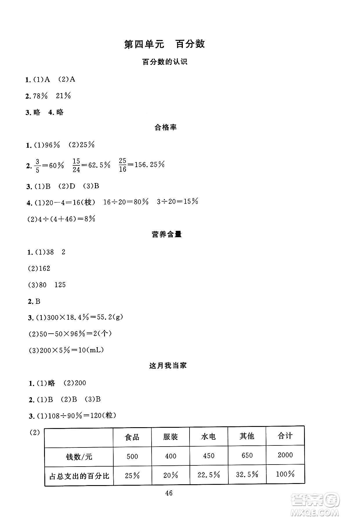 北京師范大學(xué)出版社2024年秋京師普教伴你學(xué)同步學(xué)習(xí)手冊(cè)六年級(jí)數(shù)學(xué)上冊(cè)北師大版答案