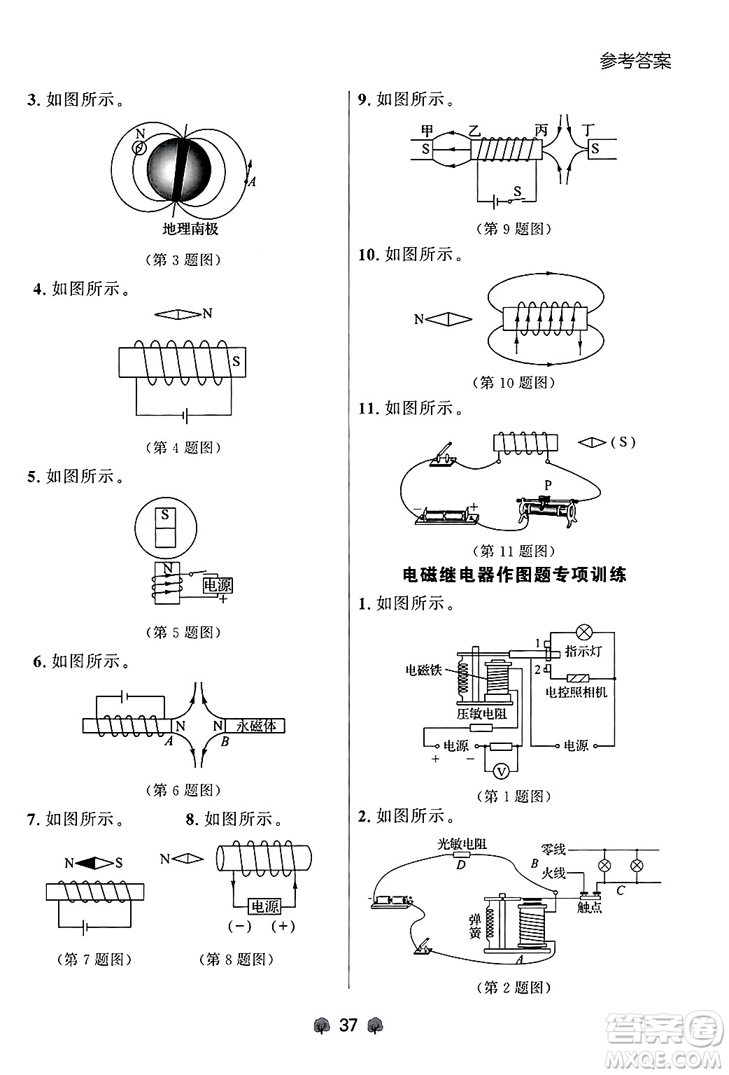 大連出版社2025年秋點(diǎn)石成金金牌每課通九年級物理全一冊人教版遼寧專版答案