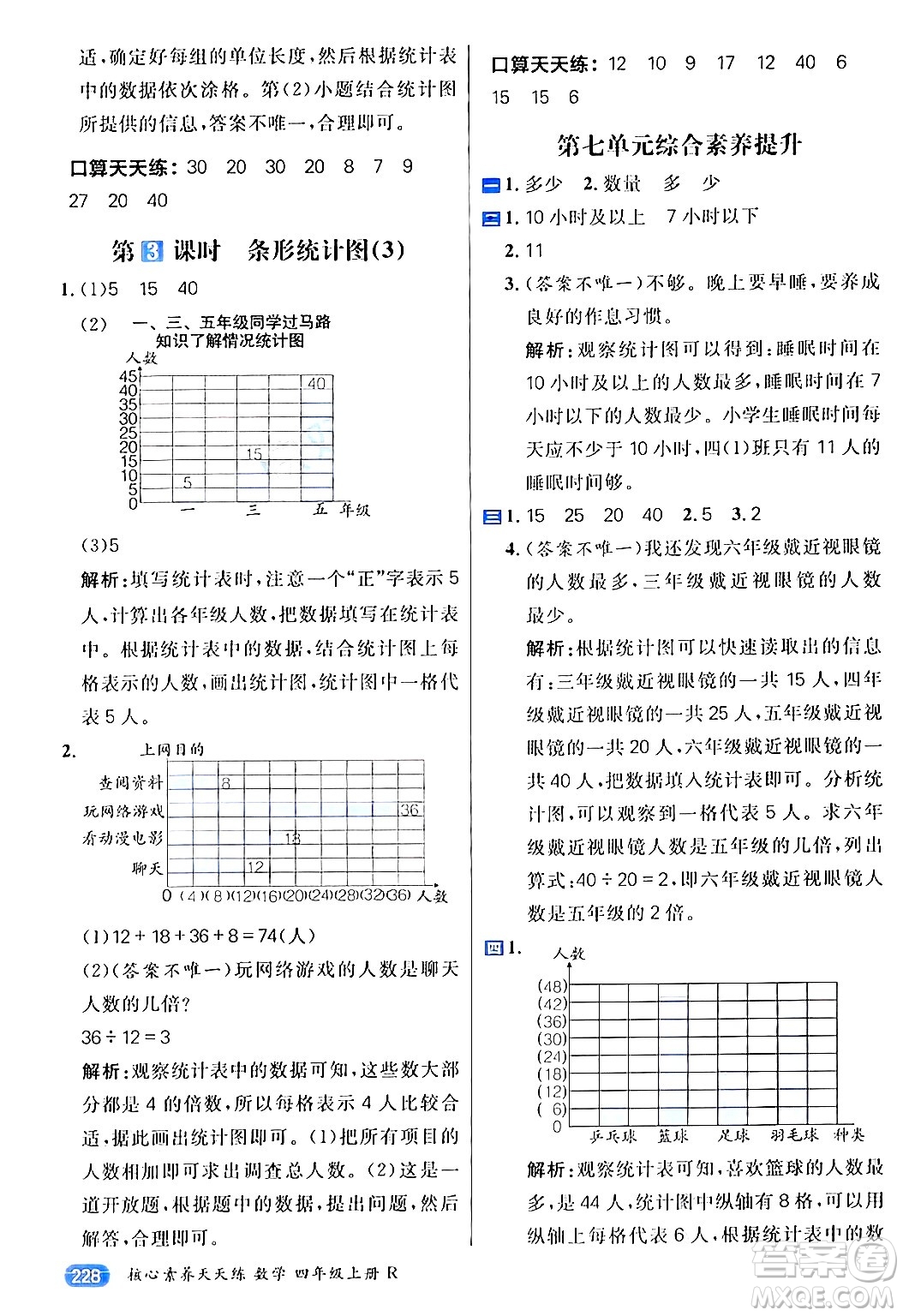 南方出版社2024秋學(xué)緣教育核心素養(yǎng)天天練四年級數(shù)學(xué)上冊人教版答案