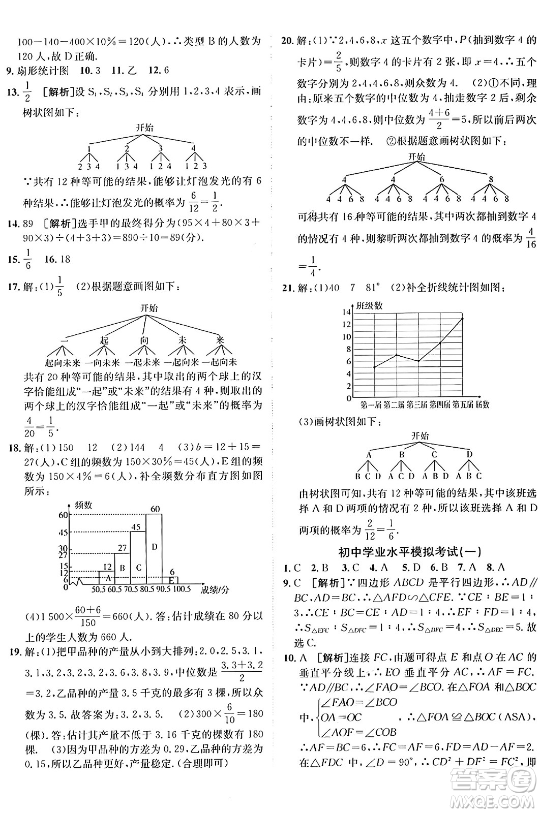 新疆青少年出版社2025年秋神龍教育期末考向標(biāo)全程跟蹤突破測試卷九年級數(shù)學(xué)全一冊青島版答案