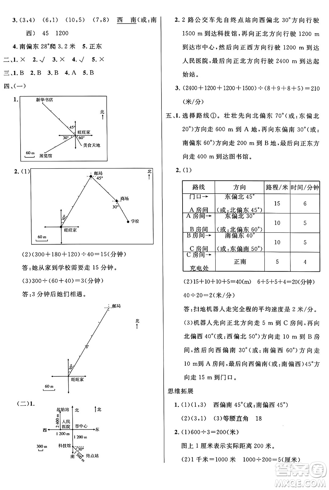 江蘇鳳凰美術(shù)出版社2024年秋廣文圖書黃岡小博士沖刺100分六年級數(shù)學(xué)上冊人教版答案